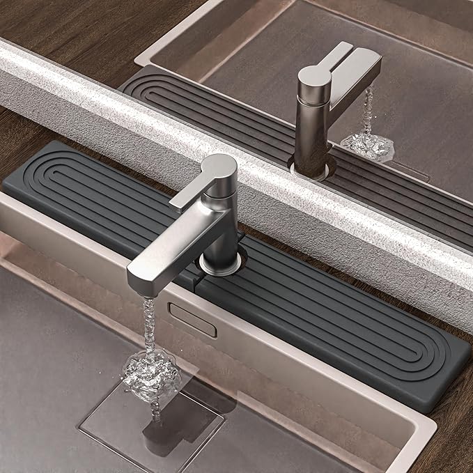 Quick Dry Stone Faucet Mat