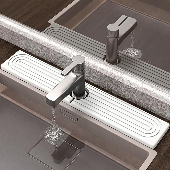 Quick Dry Stone Faucet Mat