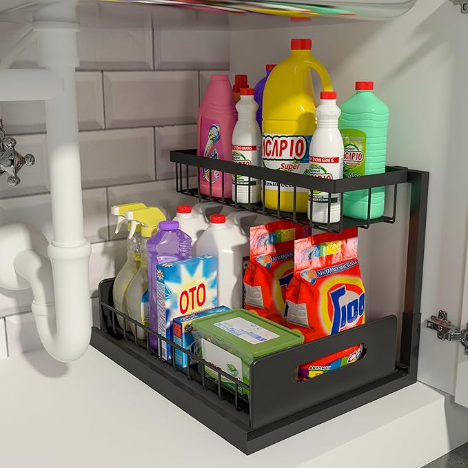 L-Shaped Under Sink Organizer