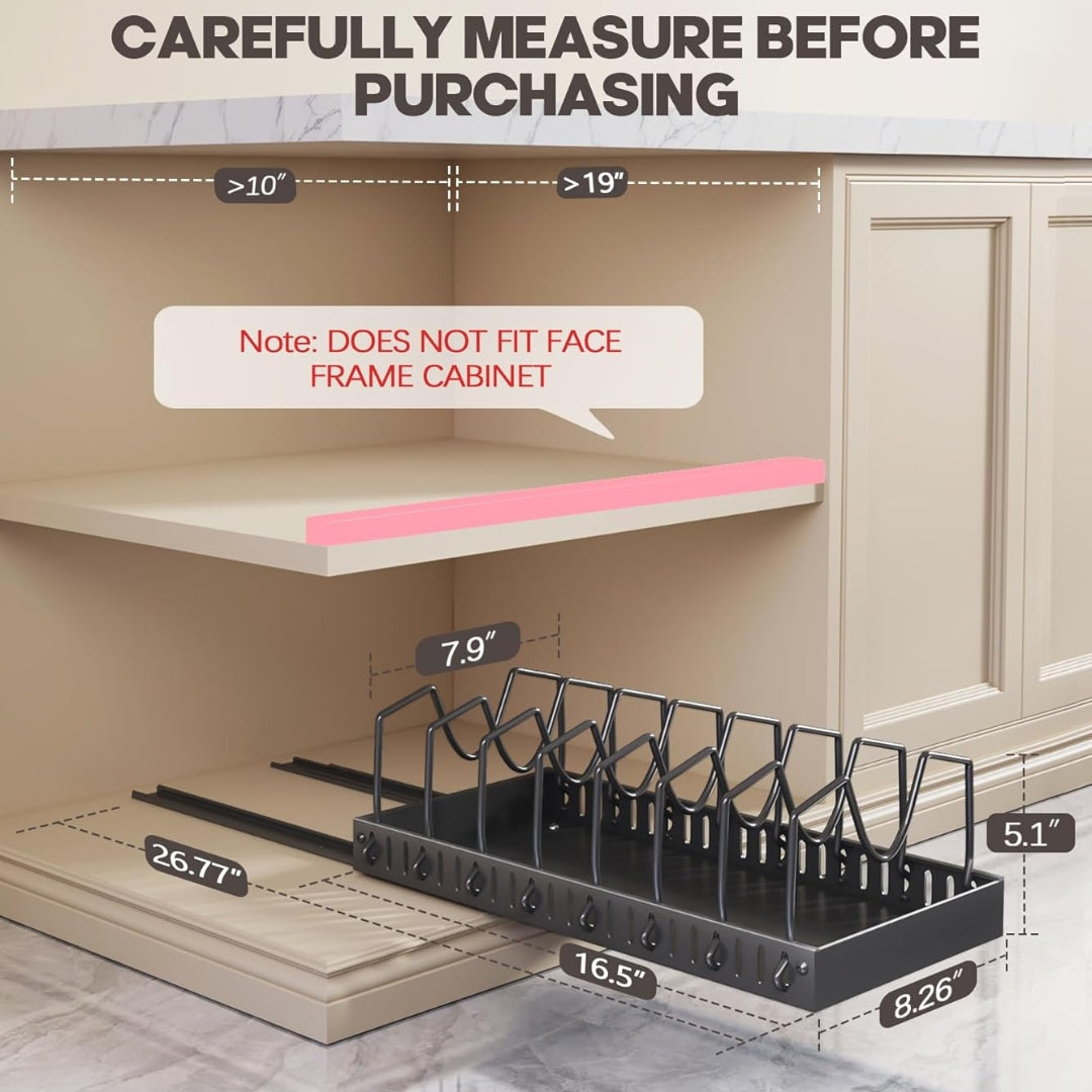 Slide Out Pots & Pans Organizer