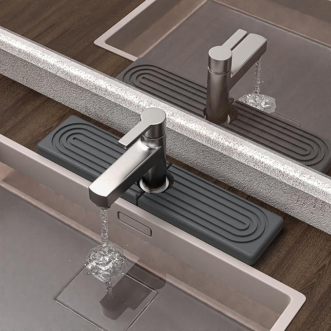 Quick Dry Stone Faucet Mat