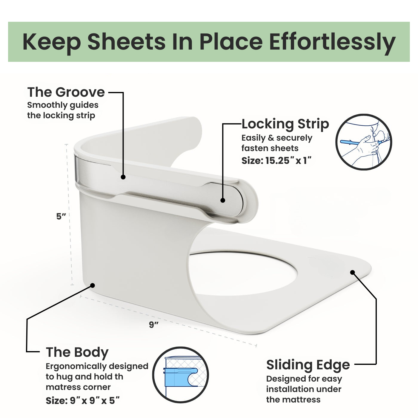 SlipGuard - Anti-Slip Sheet Clips