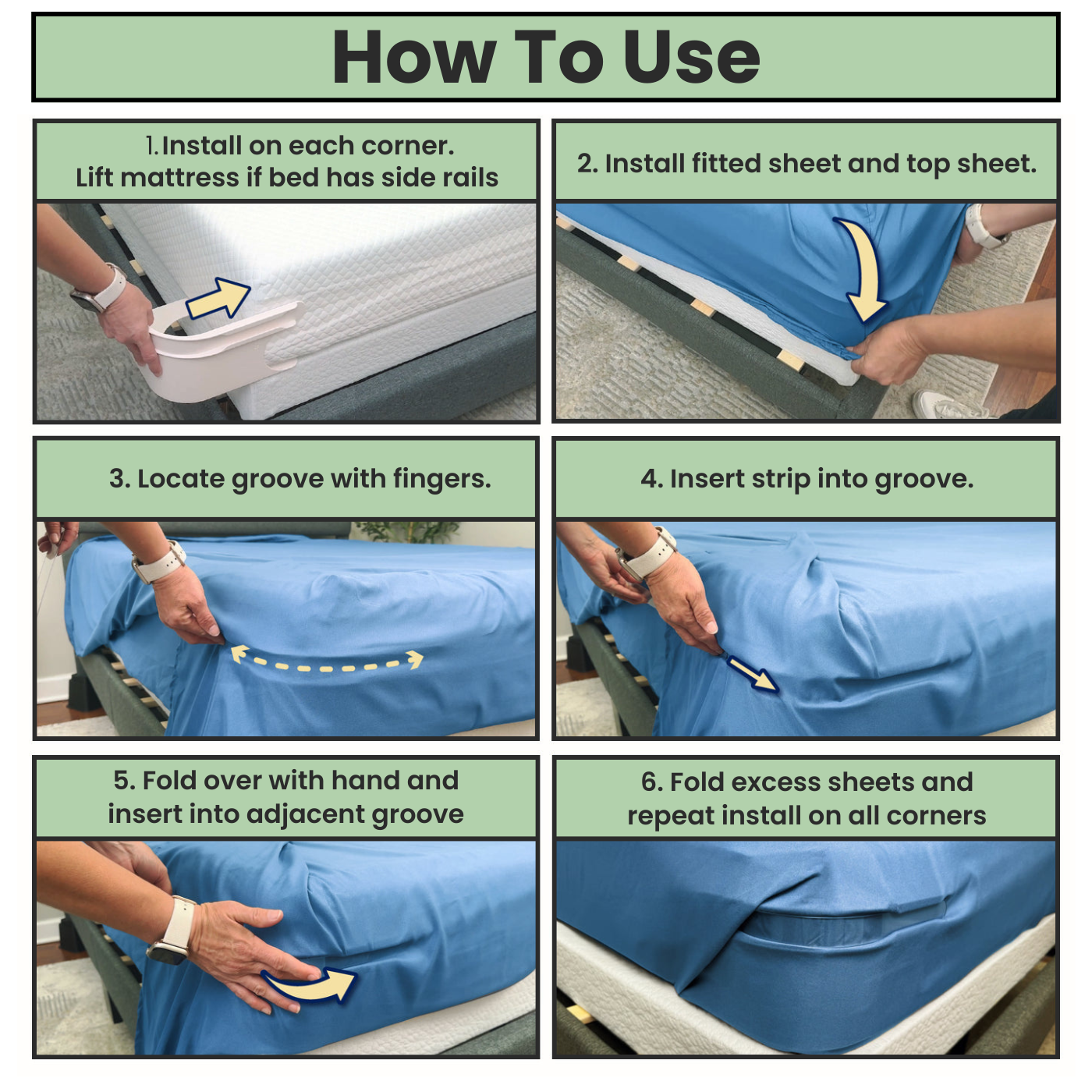 SlipGuard - Anti-Slip Sheet Clips
